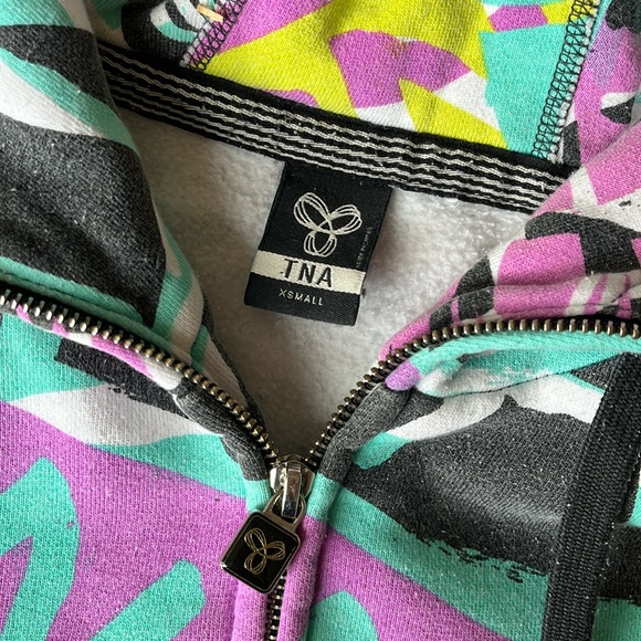 TNA Graphic Print Zip Hoodie - Picture 3 of 8